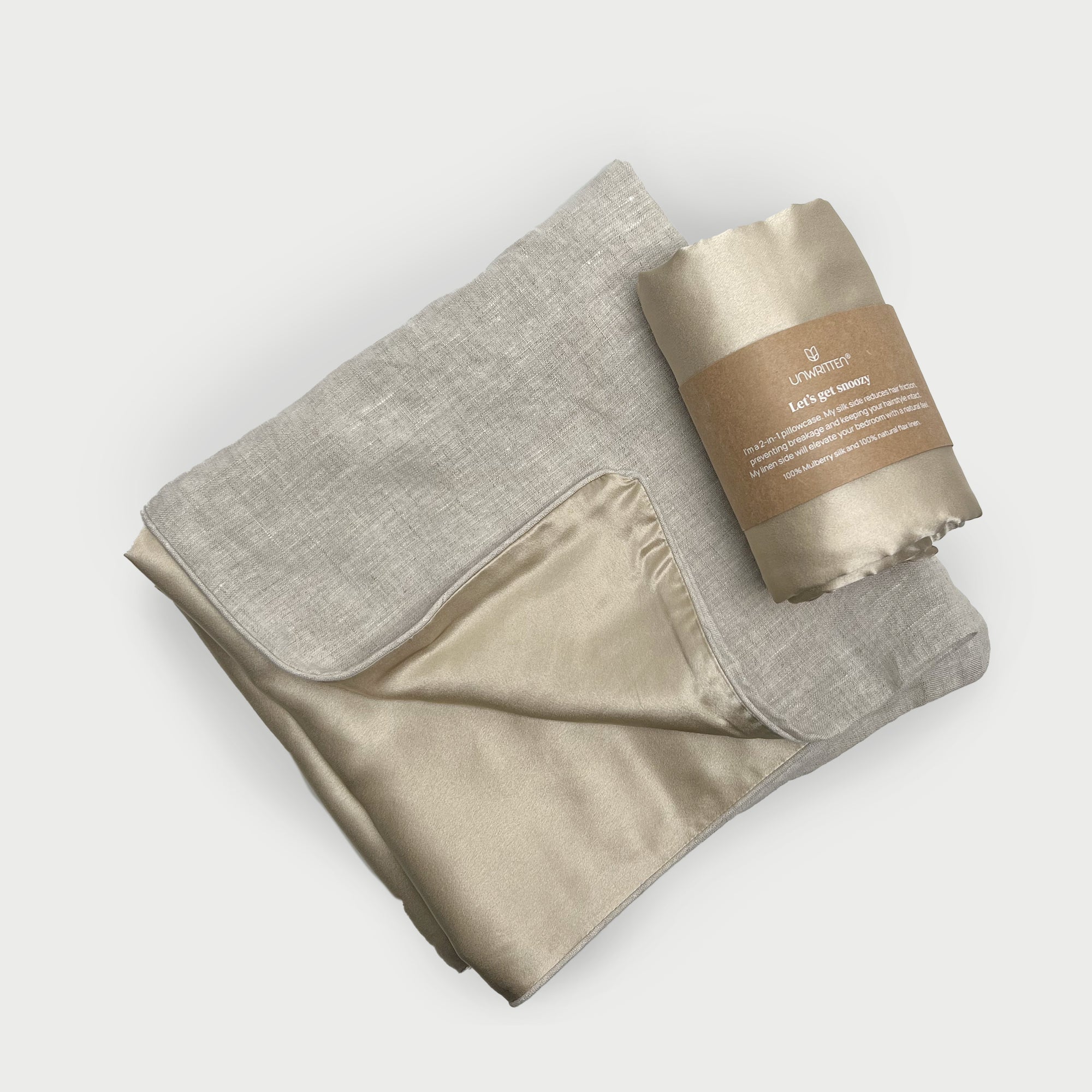 Unwritten Hair Silk & Linen Pillowcase